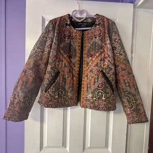 Anthropologie Brass Accent Hemant & Nandita Jacket size Large